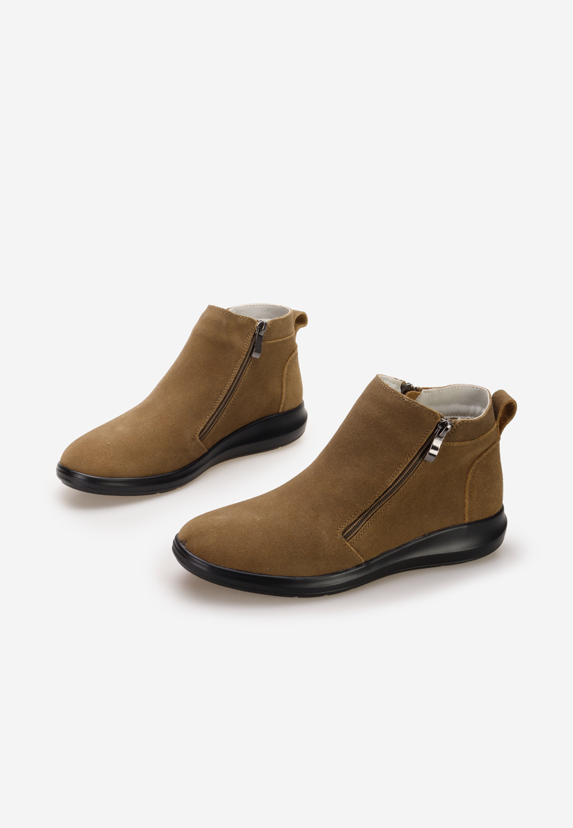 Stivaletti in pelle Afragola camel