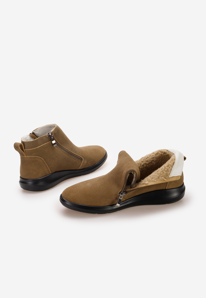 Stivaletti in pelle Afragola camel