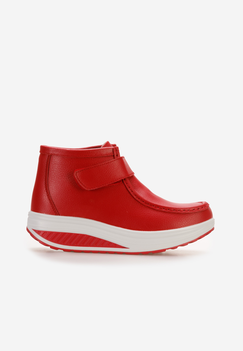 Stivaletti in pelle Valara Rosso