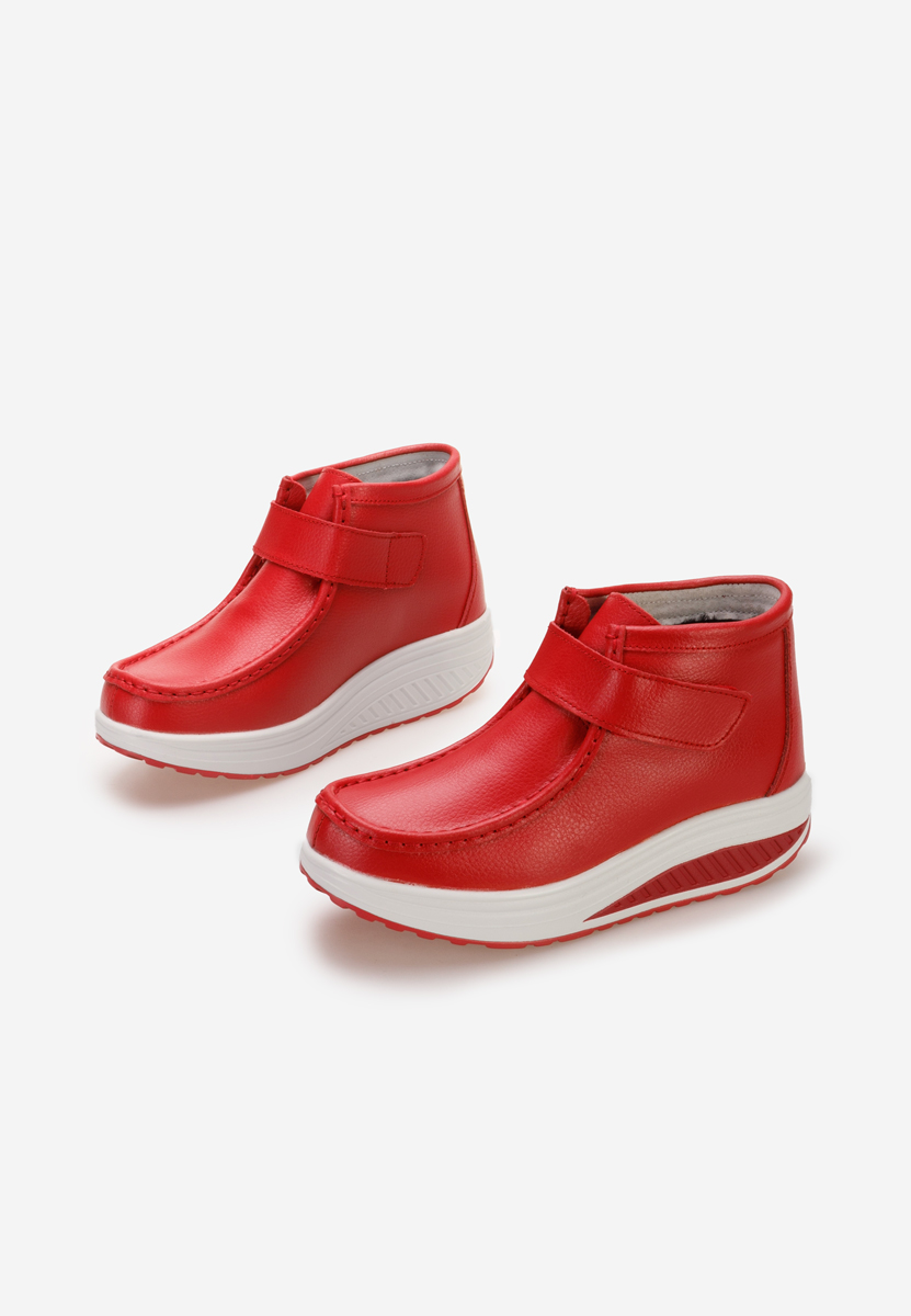 Stivaletti in pelle Valara Rosso