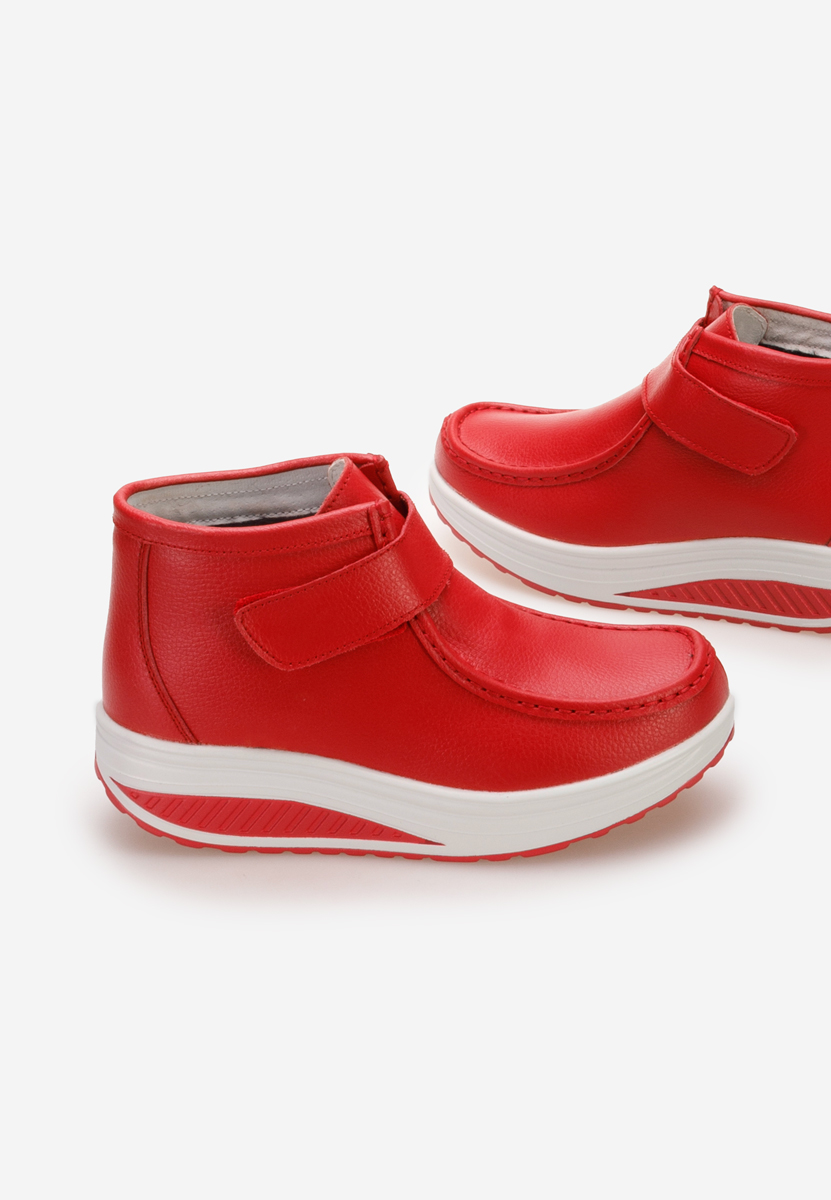 Stivaletti in pelle Valara Rosso