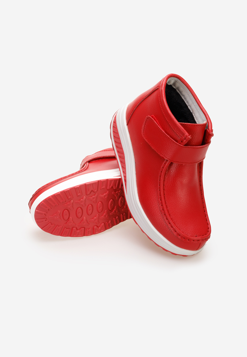 Stivaletti in pelle Valara Rosso