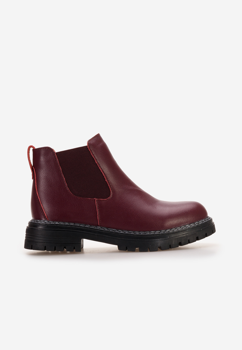 Stivaletto chelsea donna Ninas Granata