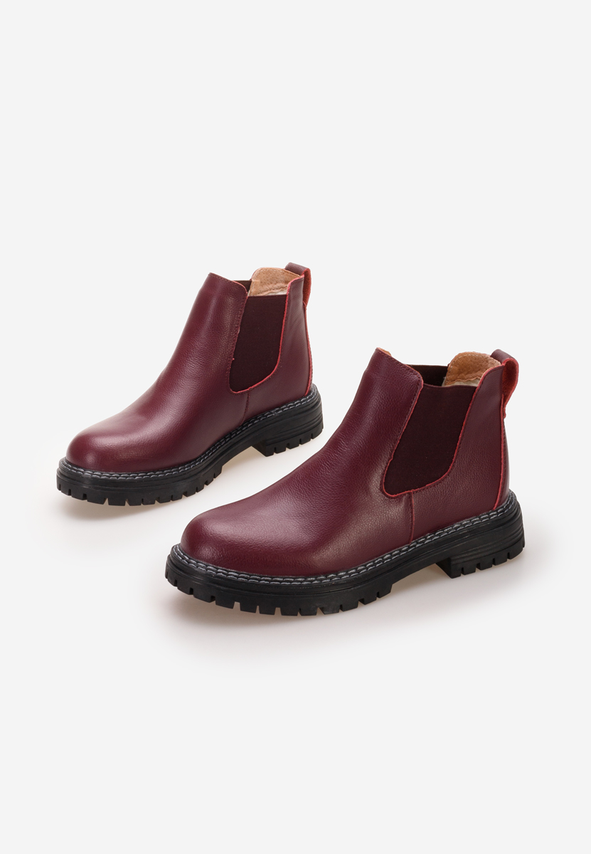 Stivaletto chelsea donna Ninas Granata
