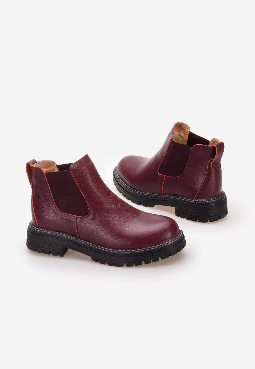 Stivaletto chelsea donna Ninas Granata