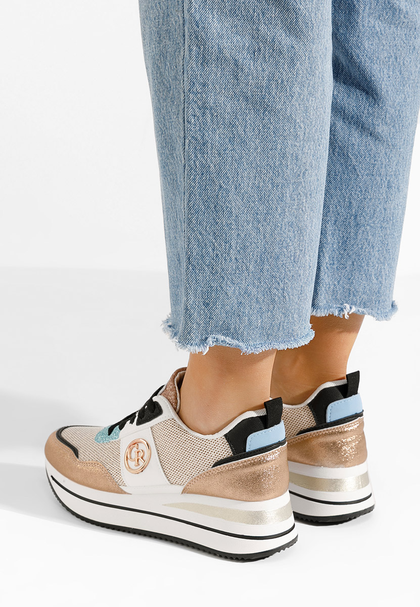 Sneakers con zeppa Zarida V2 champagne