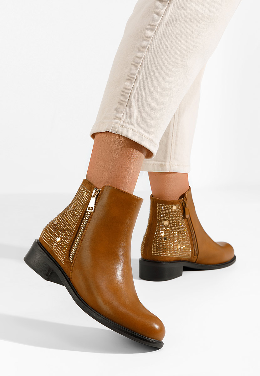 Stivaletti bassi donna Nadena camel
