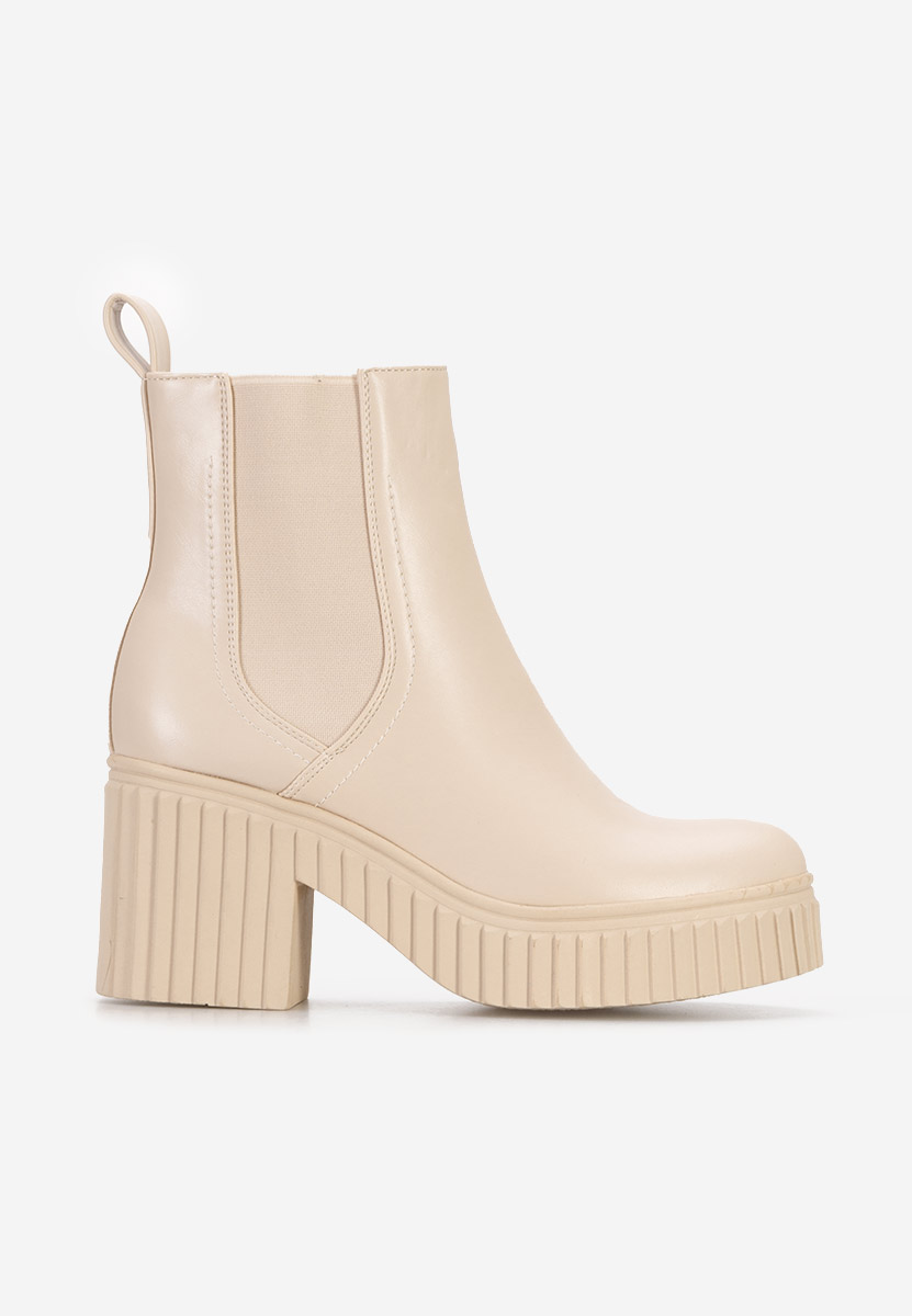 Stivaletti con tacco Noraeva Beige