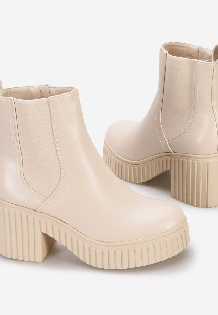 Stivaletti con tacco Noraeva Beige