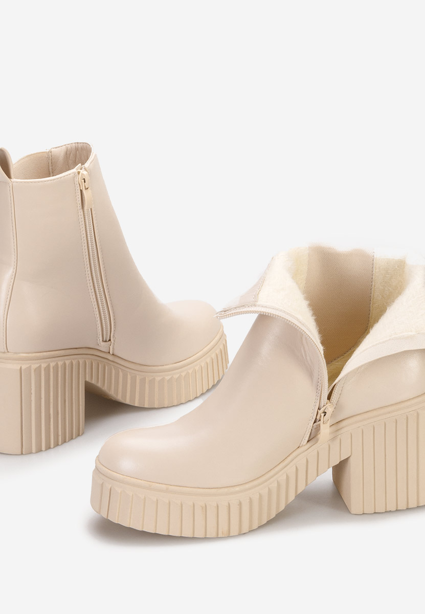 Stivaletti con tacco Noraeva Beige