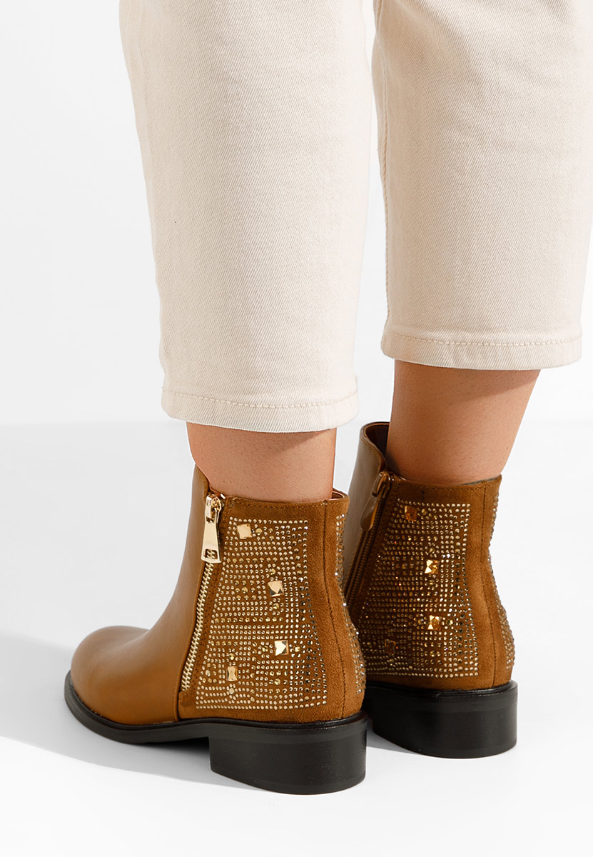 Stivaletti bassi donna Nadena camel