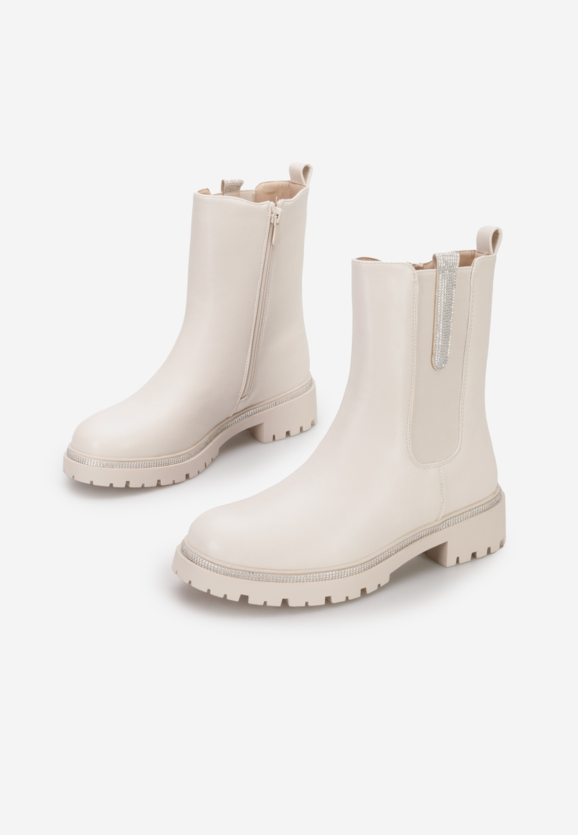 Stivaletto chelsea donna Nellie Beige