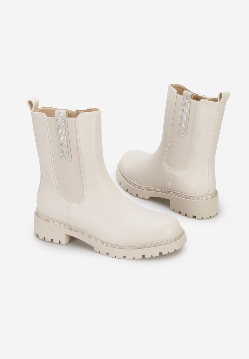 Stivaletto chelsea donna Nellie Beige