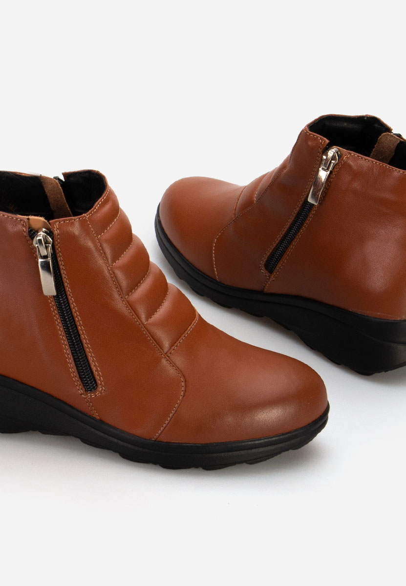 Stivaletti in pelle Soralia Camel