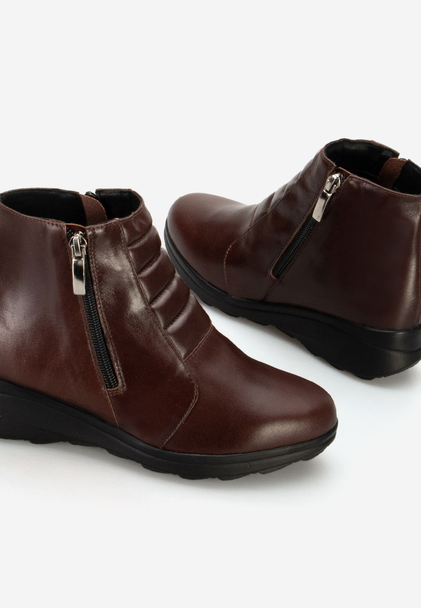 Stivaletti in pelle Soralia Marrone