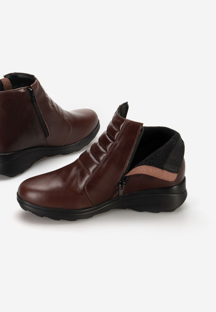 Stivaletti in pelle Soralia Marrone