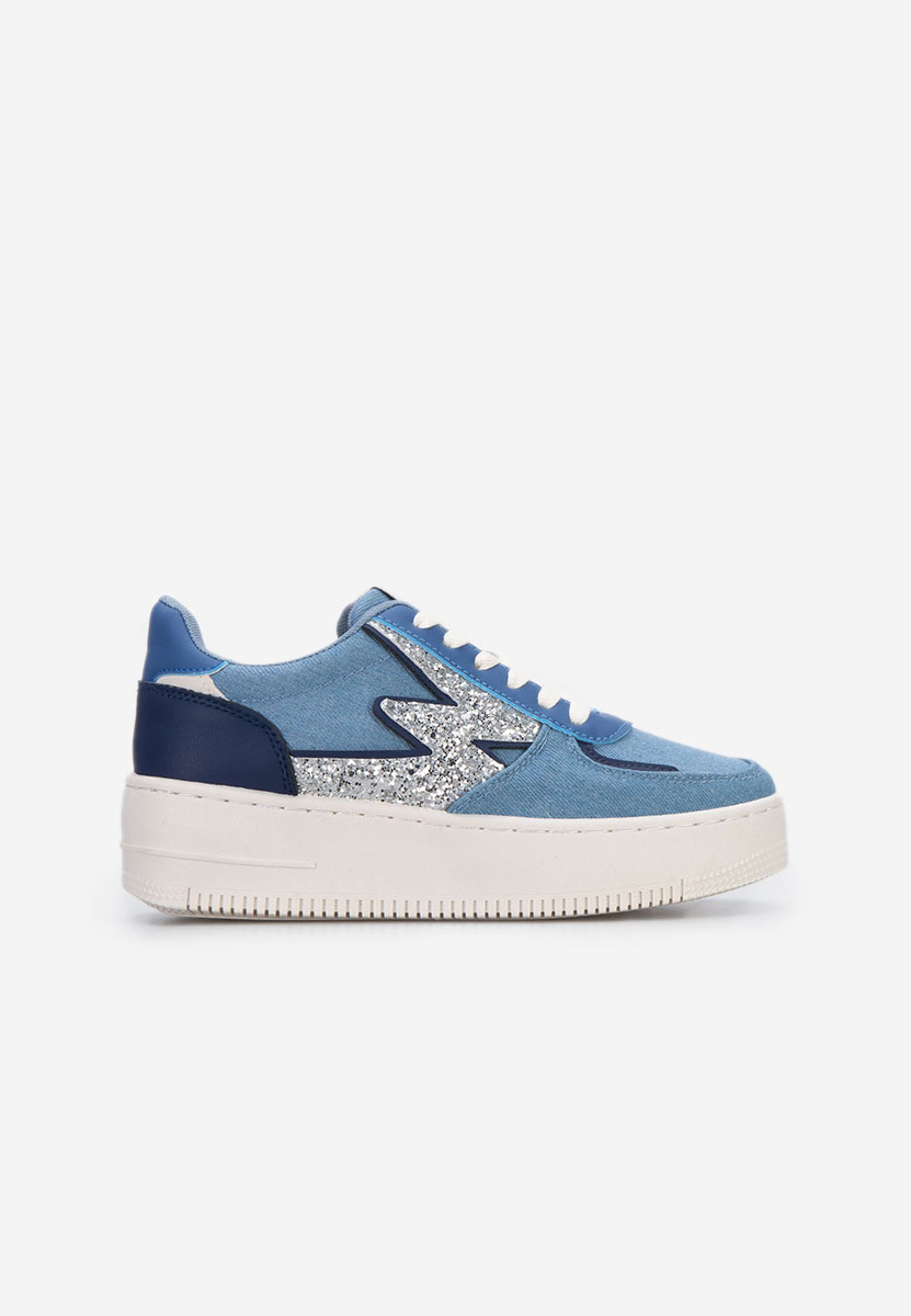 Sneakers con plateau Nadine blu