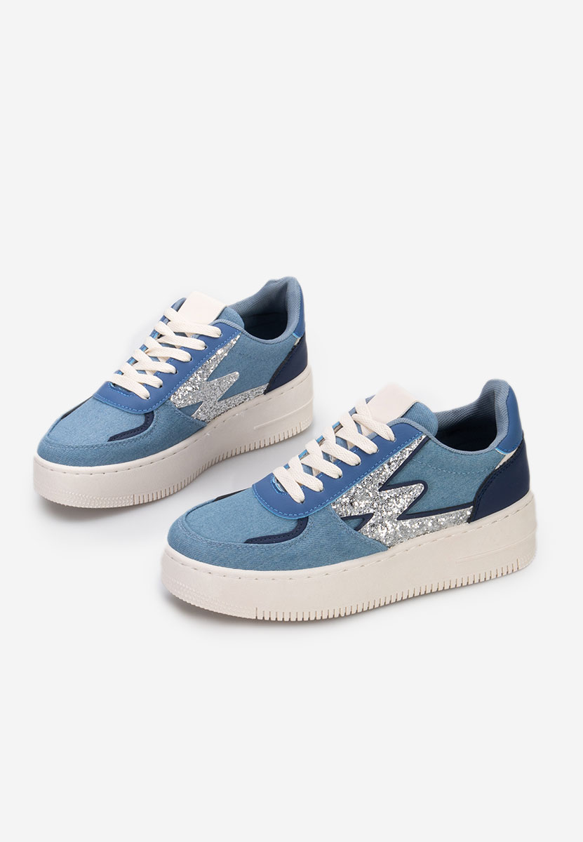 Sneakers con plateau Nadine blu