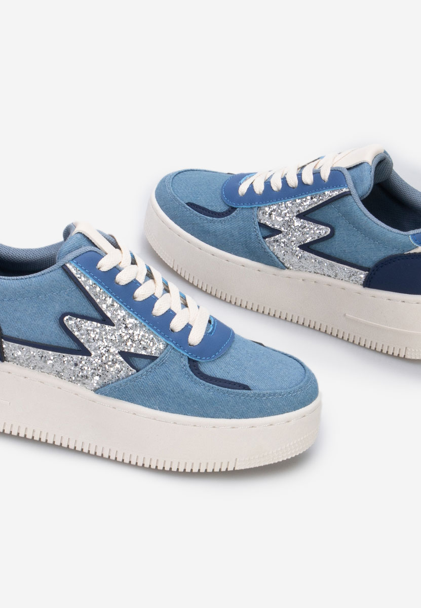 Sneakers con plateau Nadine blu