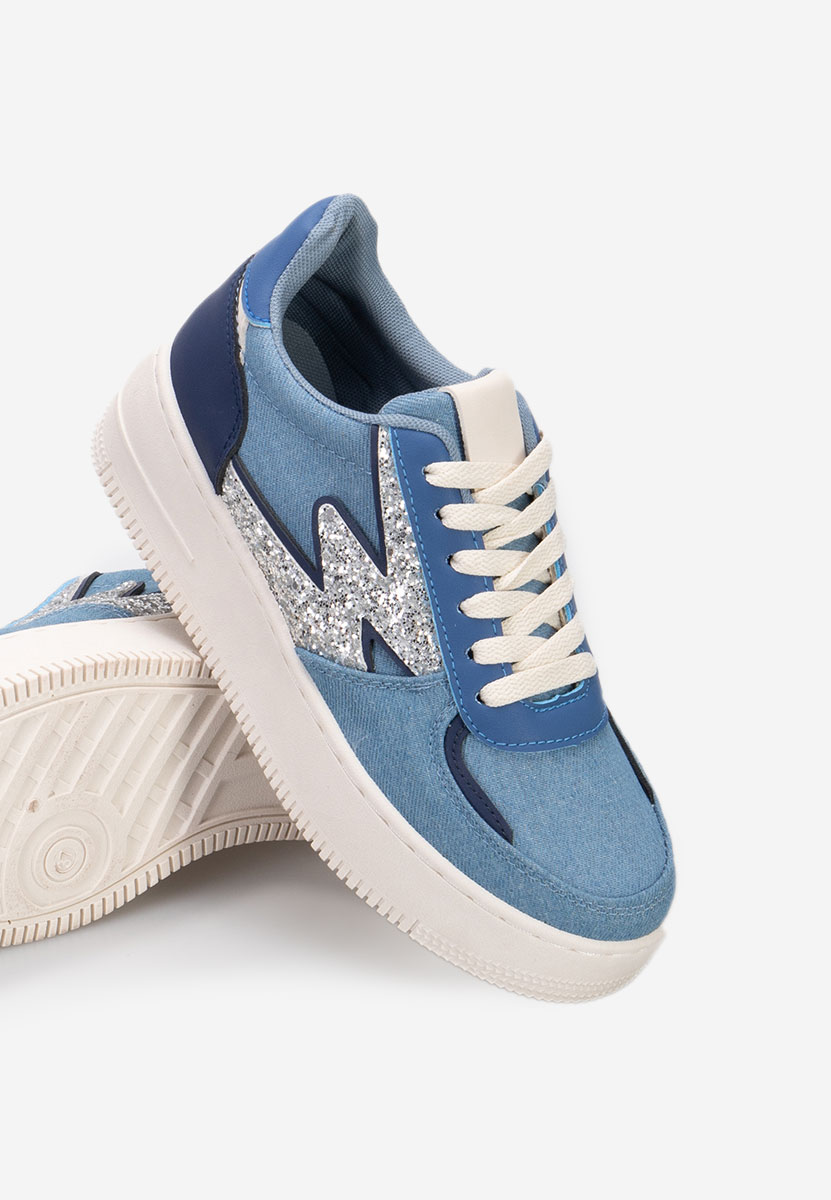 Sneakers con plateau Nadine blu