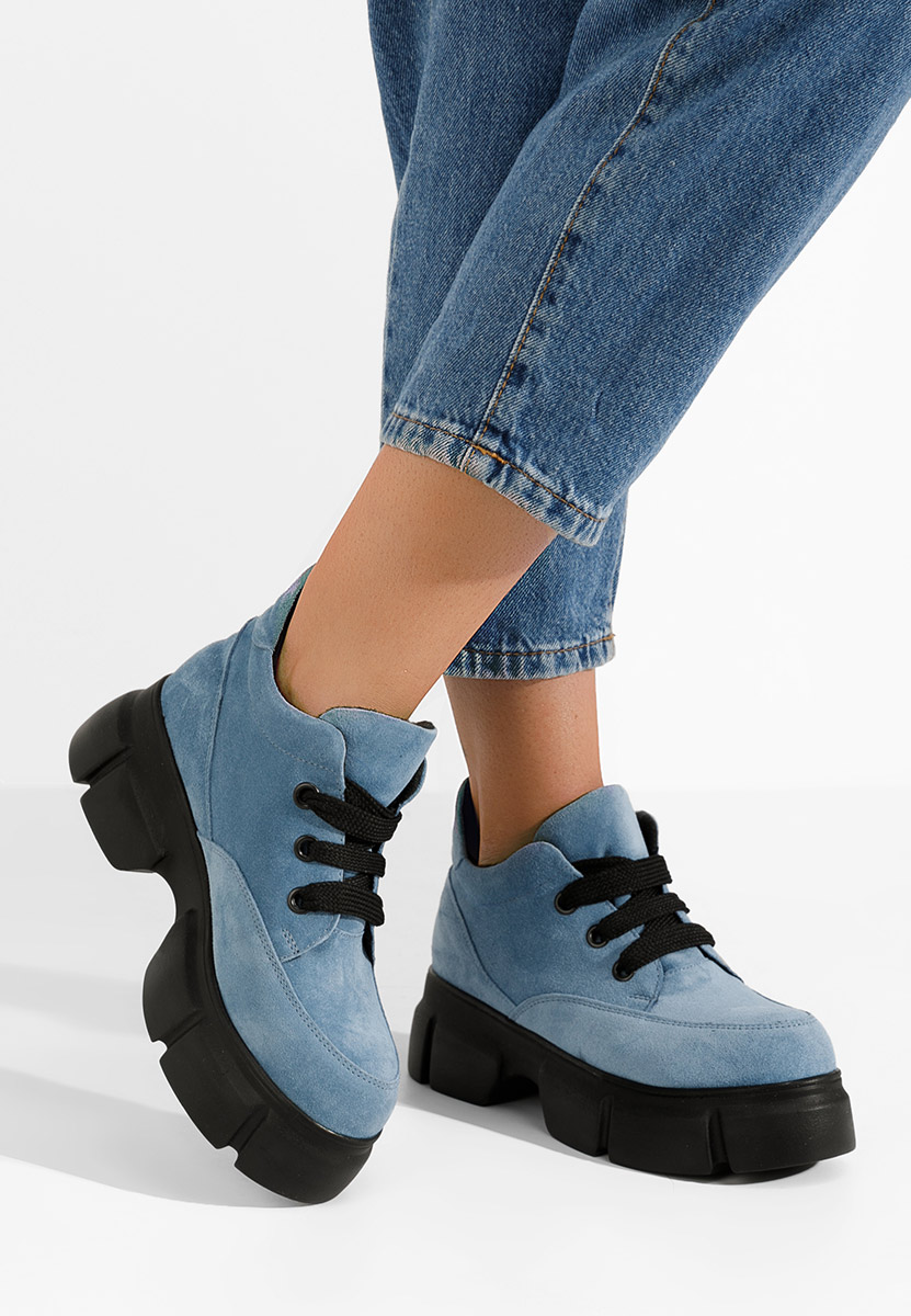 Stivaletti in pelle Kianna blu