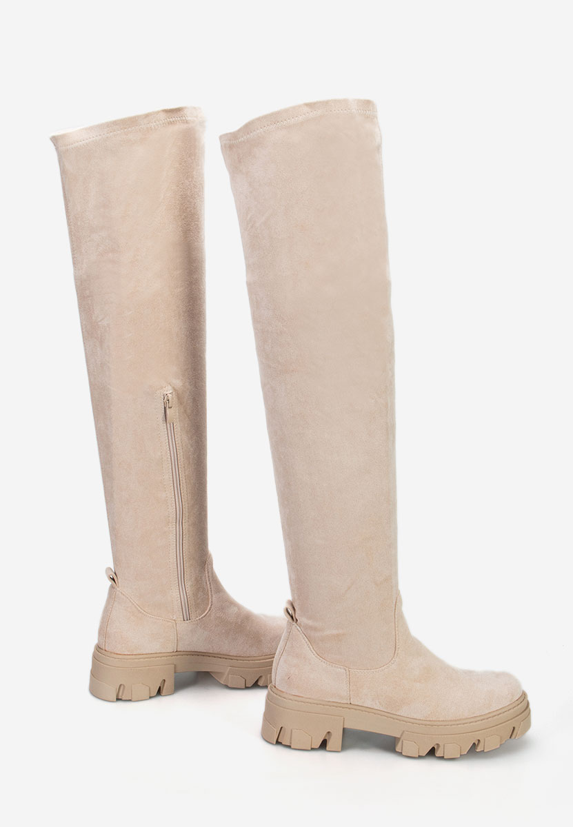 Stivali alti donna Cella Beige