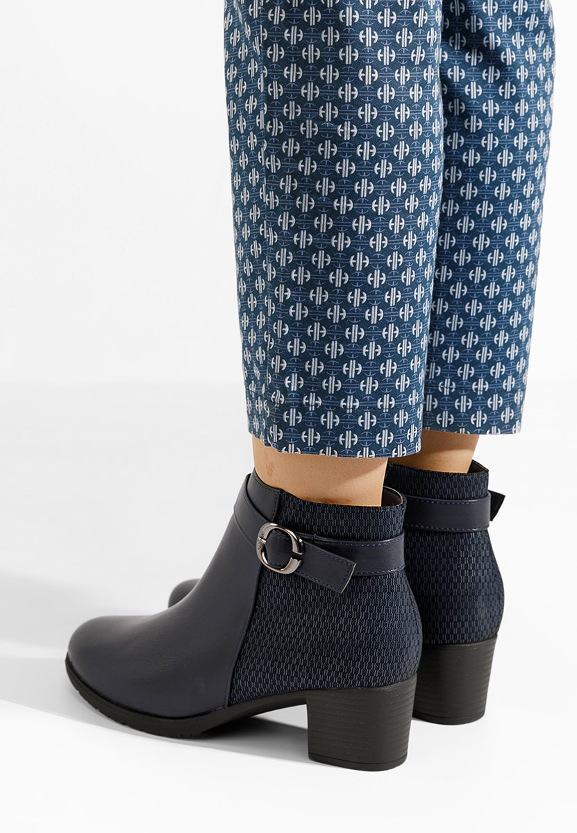 Stivaletti con tacco Adiada Blu marine