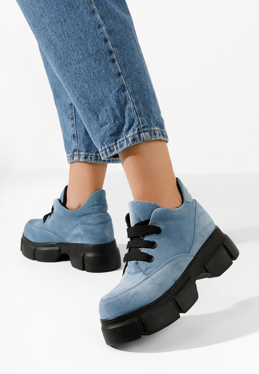 Stivaletti in pelle Kianna blu