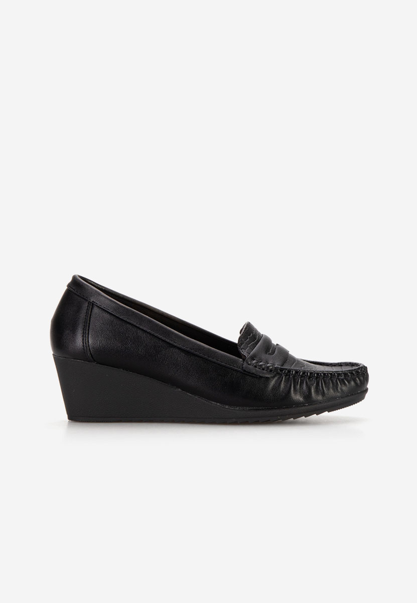 Mocassini donna platform Eligia Nero