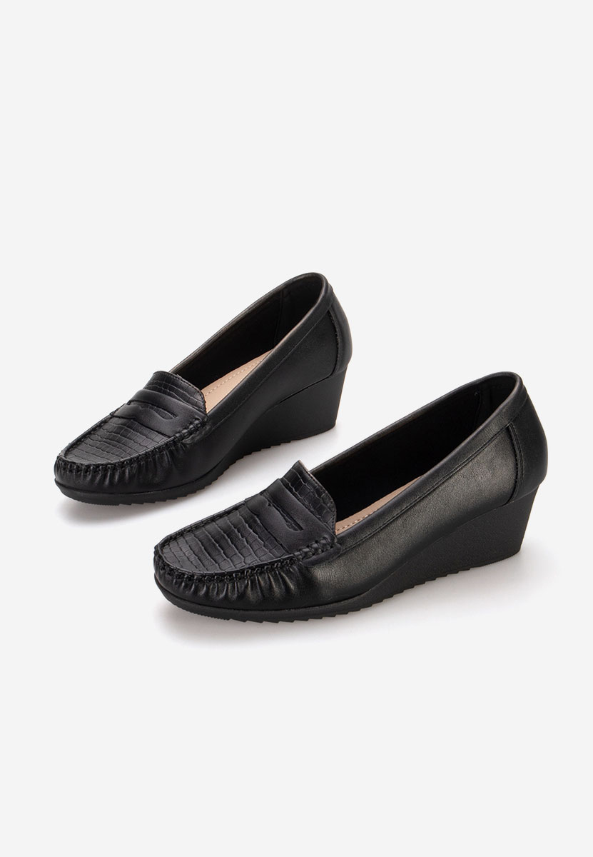 Mocassini donna platform Eligia Nero