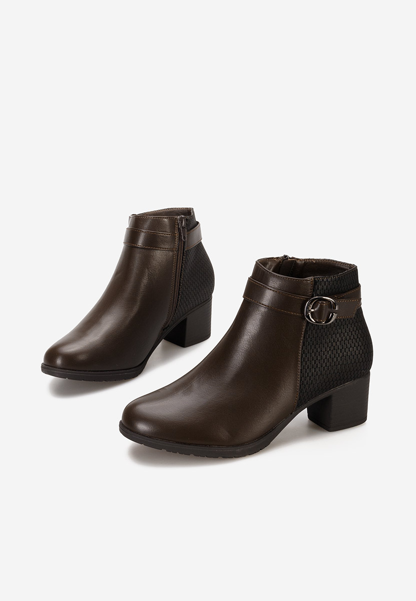 Stivaletti con tacco Adiada Marrone