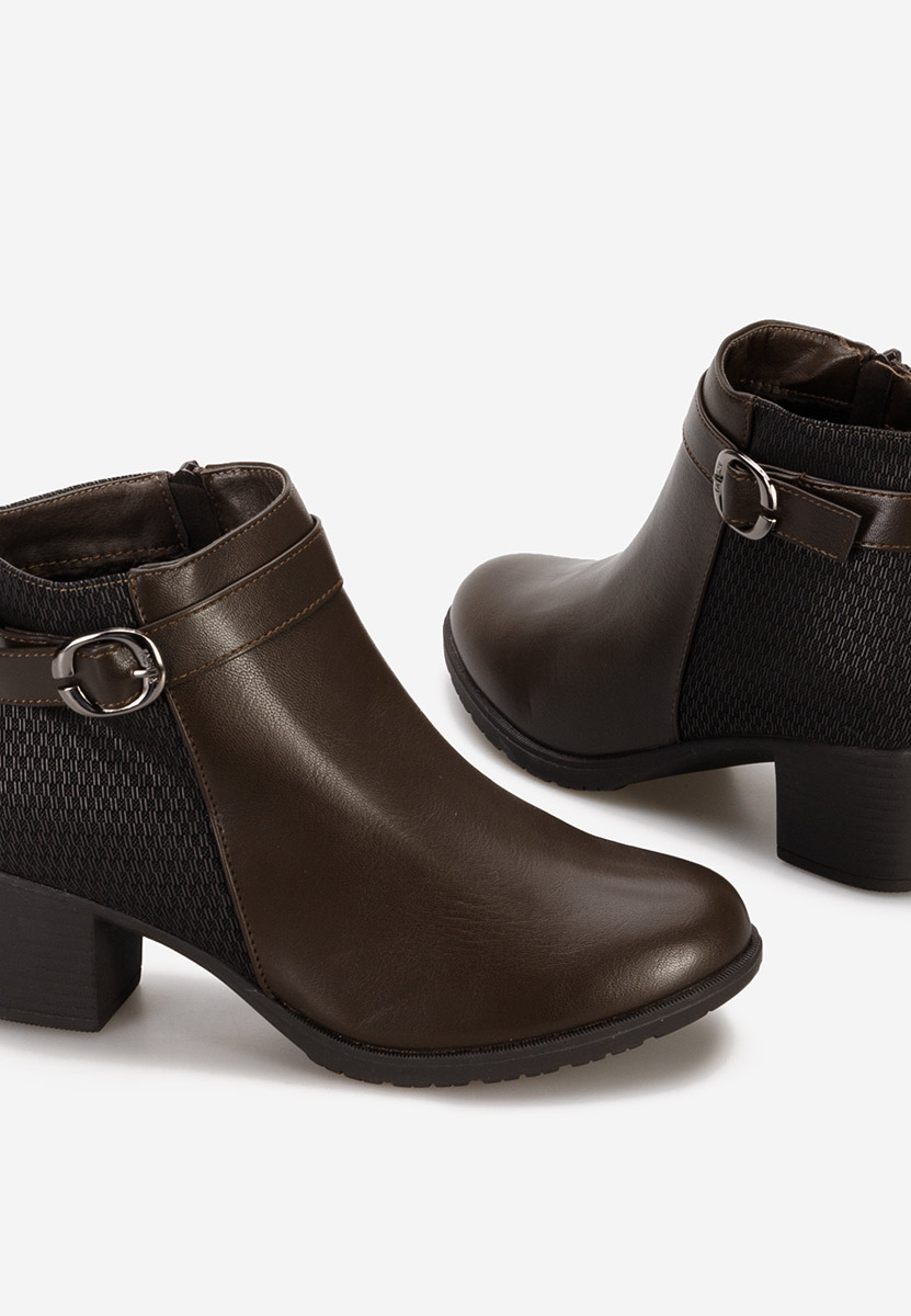 Stivaletti con tacco Adiada Marrone