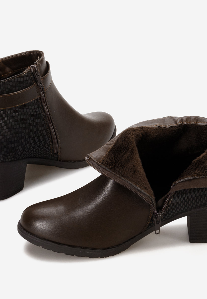 Stivaletti con tacco Adiada Marrone