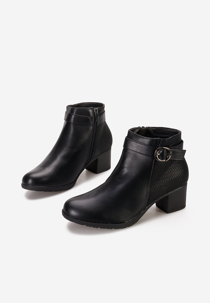 Stivaletti con tacco Adiada nero