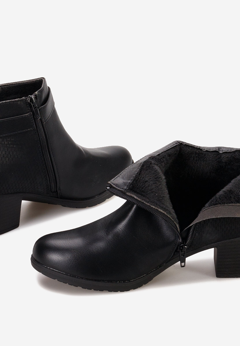 Stivaletti con tacco Adiada nero