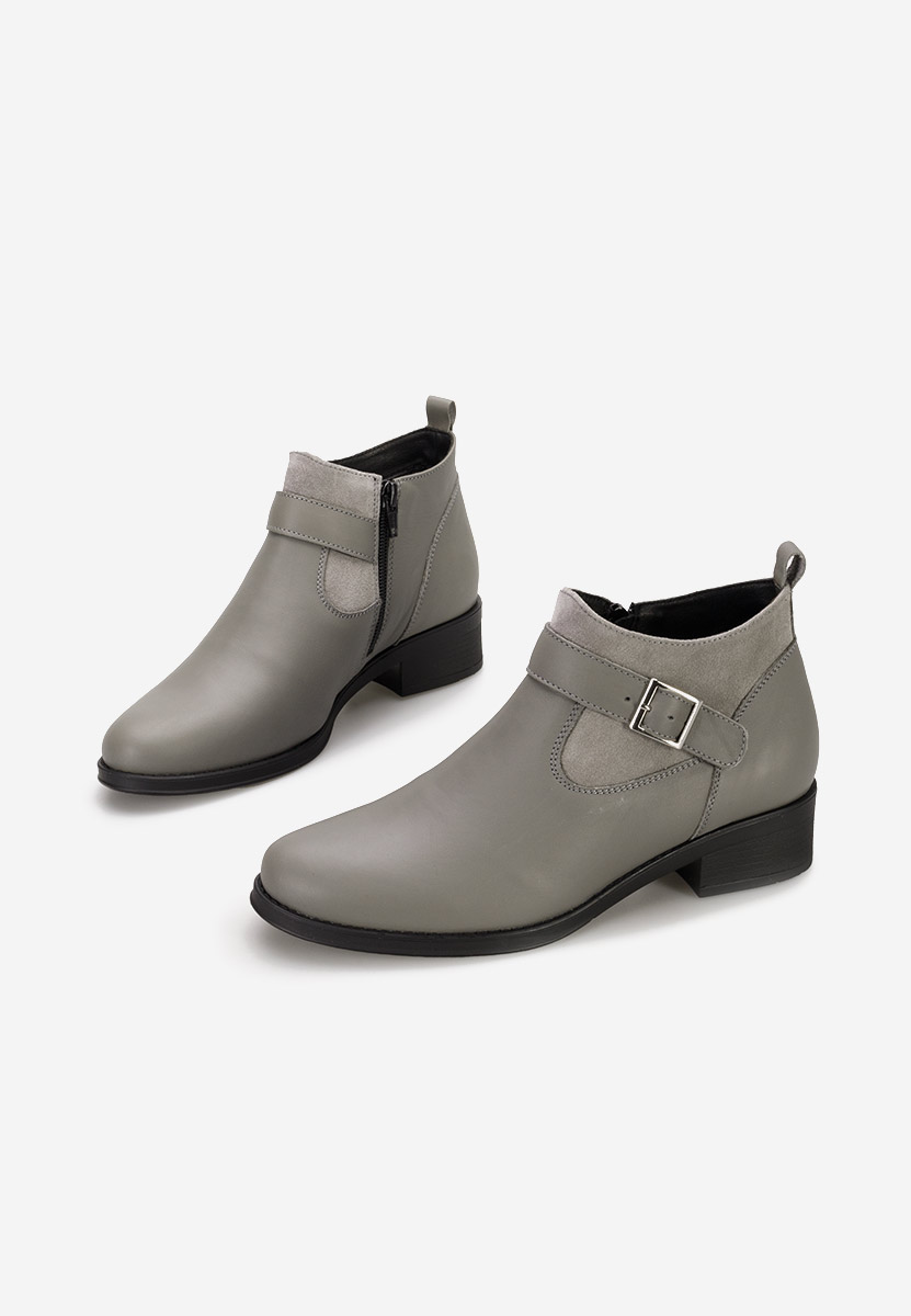 Stivaletti in pelle Sarva Grigio