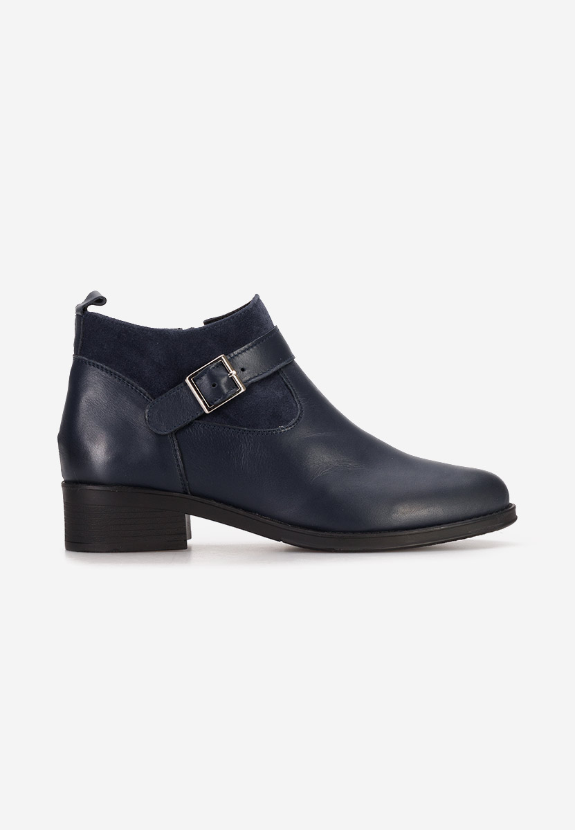 Stivaletti in pelle Sarva Blu marine