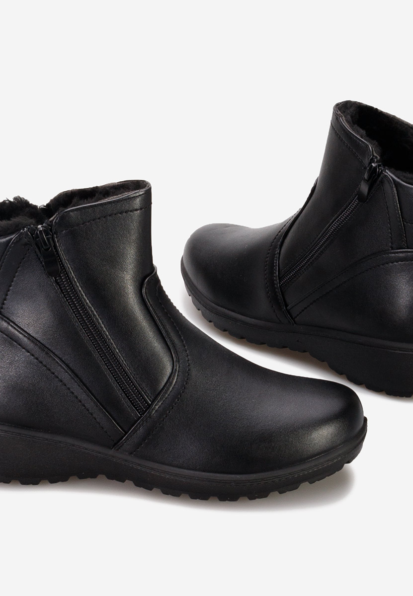 Stivaletti invernali donna Lesara Nero