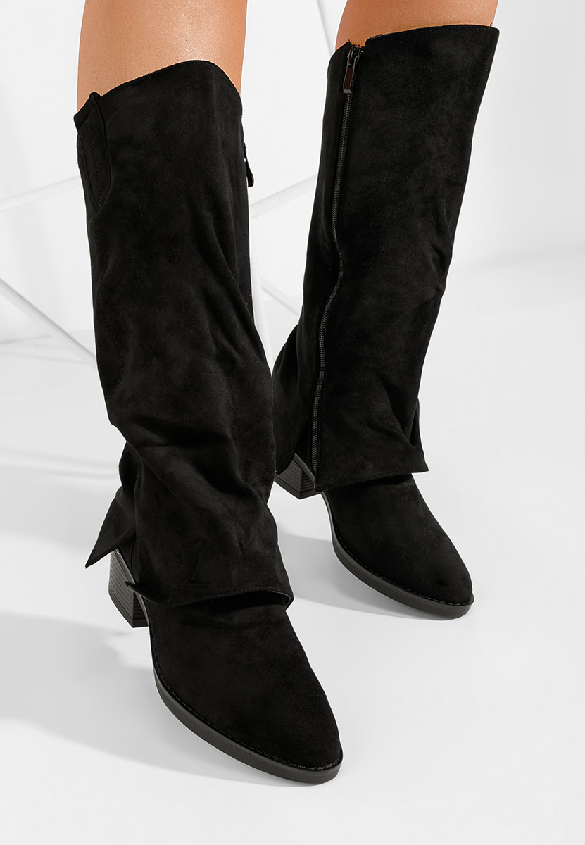 Stivale con tacco Chandana nero