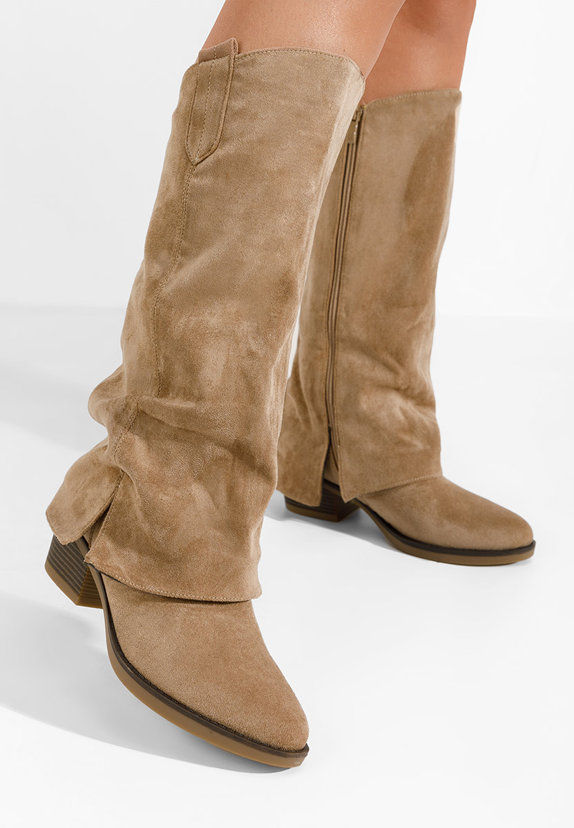 Stivali da donna Chandana cachi