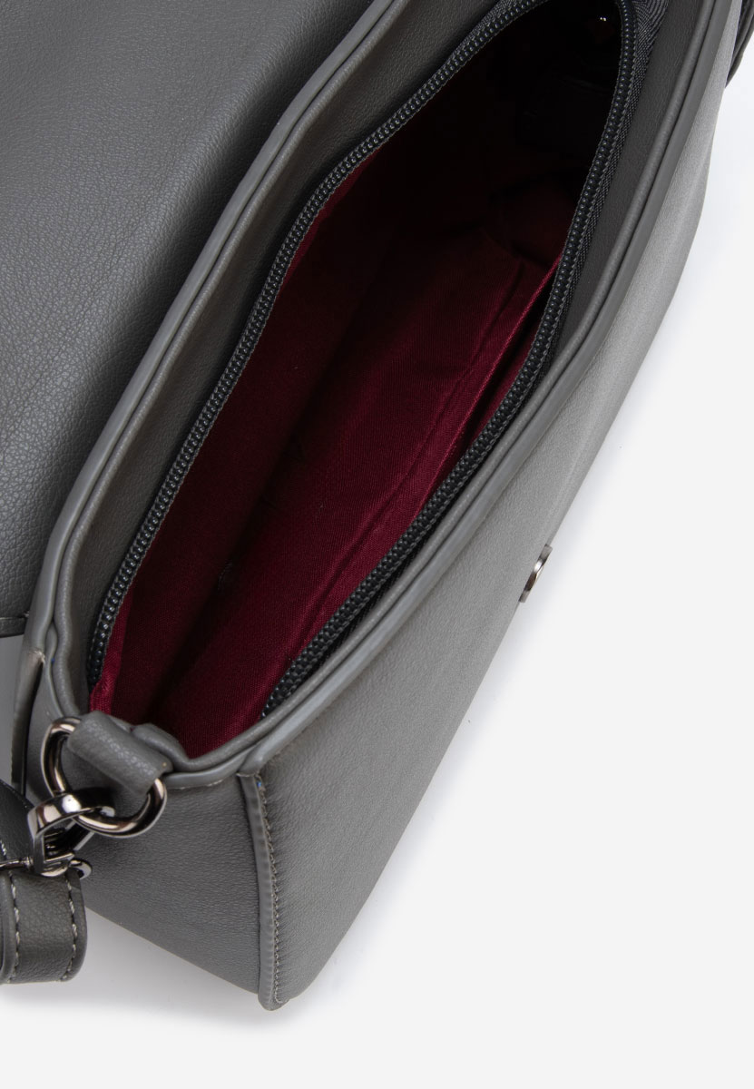Borsa a tracolla Delvia grigio