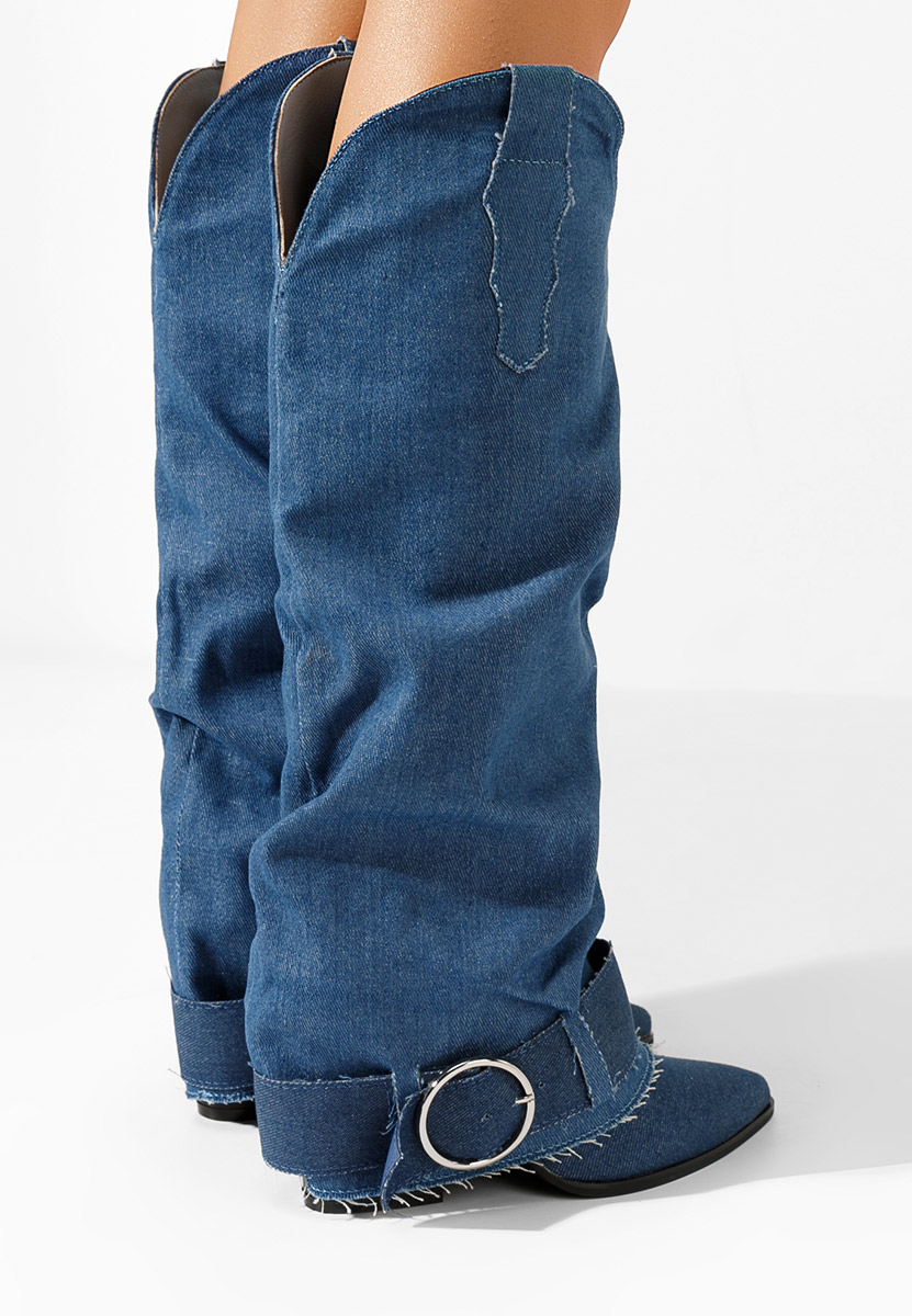 Stivali con tacco Elisia V2 denim