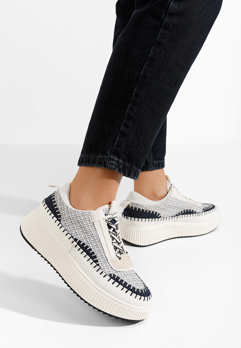 Sneakers con plateau Tenerife grigio Sneakers con plateau Tenerife grigio