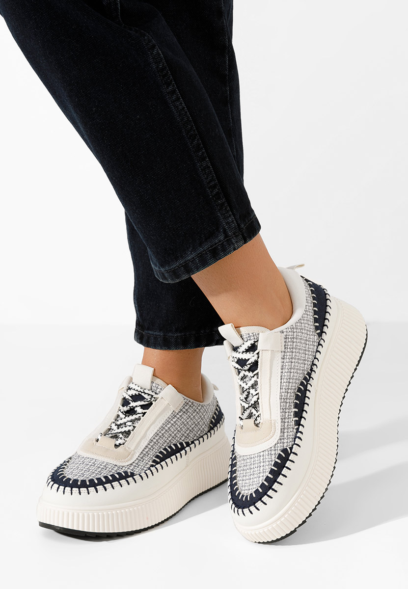 Sneakers con plateau Tenerife grigio Sneakers con plateau Tenerife grigio