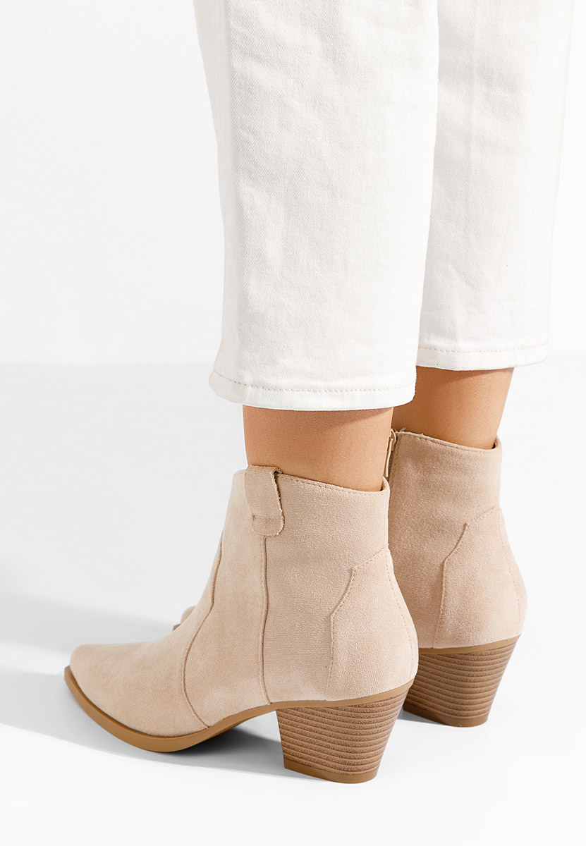Stivaletti texani donna Jesica beige