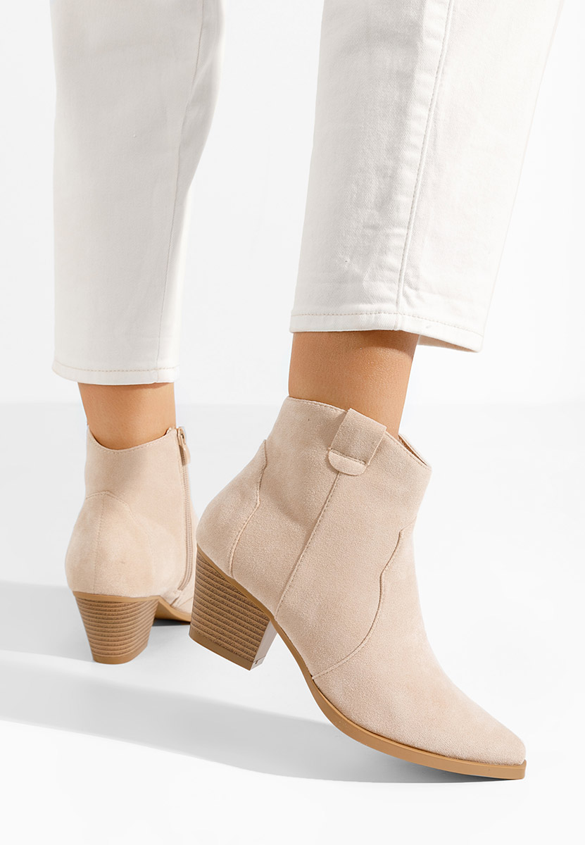 Stivaletti texani donna Jesica beige