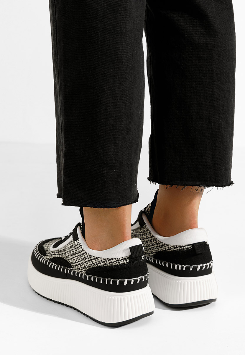 Sneakers con plateau Tenerife nero Sneakers con plateau Tenerife nero