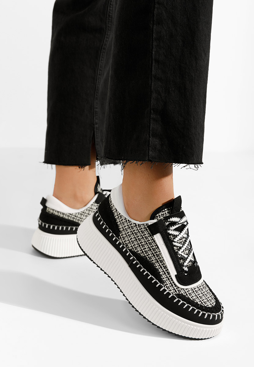 Sneakers con plateau Tenerife nero Sneakers con plateau Tenerife nero