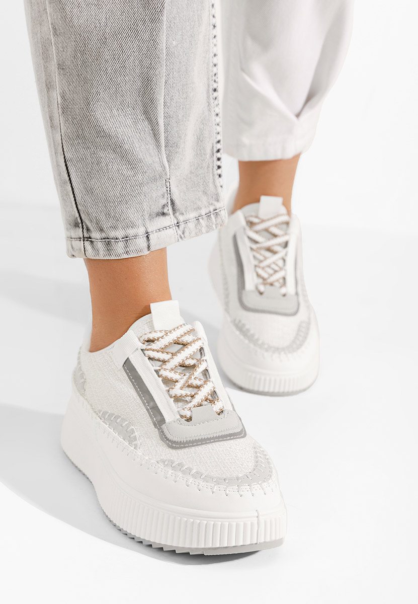 Sneakers con plateau Tenerife bianchi Sneakers con plateau Tenerife bianchi