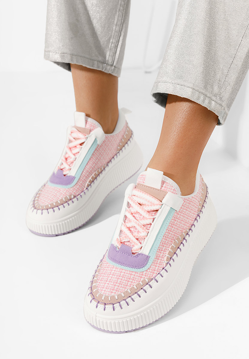 Sneakers con plateau Tenerife rosa Sneakers con plateau Tenerife rosa